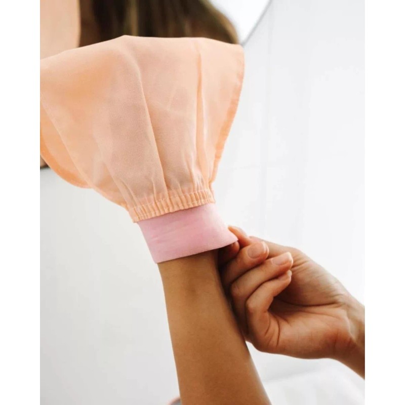 OVMAK Guante Exfoliante Ovmak De Seda Natural Para Cuerpo