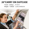EMPSIGN Hardside Expandable Carry On Luggage Airline Approved, Carry On