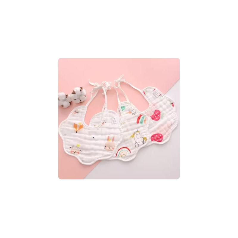 New Arrival Colorful Printing Bamboo Soft Baby Bibs Bamboo Material