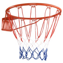 GYMAX Basketball Rim, 18" Wall Door Mounted Basketball Rim Goal Net Basketball Hoop, for Indoor Outdoor