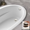 Artiwell Brushed Nickel Universal Tip Toe Tub Drain Conversion Kit
