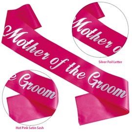 KETAOO Mother of the Groom Sash, Gold Foil Lace Sash for Mother of the Groom for Bridal Shower Favors Engagement or Wedding Party Accessories