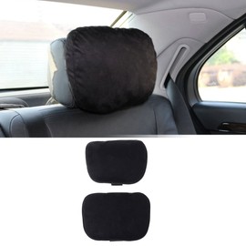 Pack of 2 Car Neck Cushion, Headrest for Car Seat, Car Headrest S-Class Ultra Soft Cushion (Black)