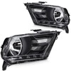 LBRST Headlight Assembly for ford for Mustang 2010-2014 Clear Lens