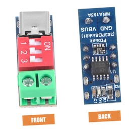 TEHAUX USB Type C Pd Decoy Fast Charging Test Board Adjustable Voltage for Qc Testing Compact and Portable Voltage Output Detector for Safe Device Charging