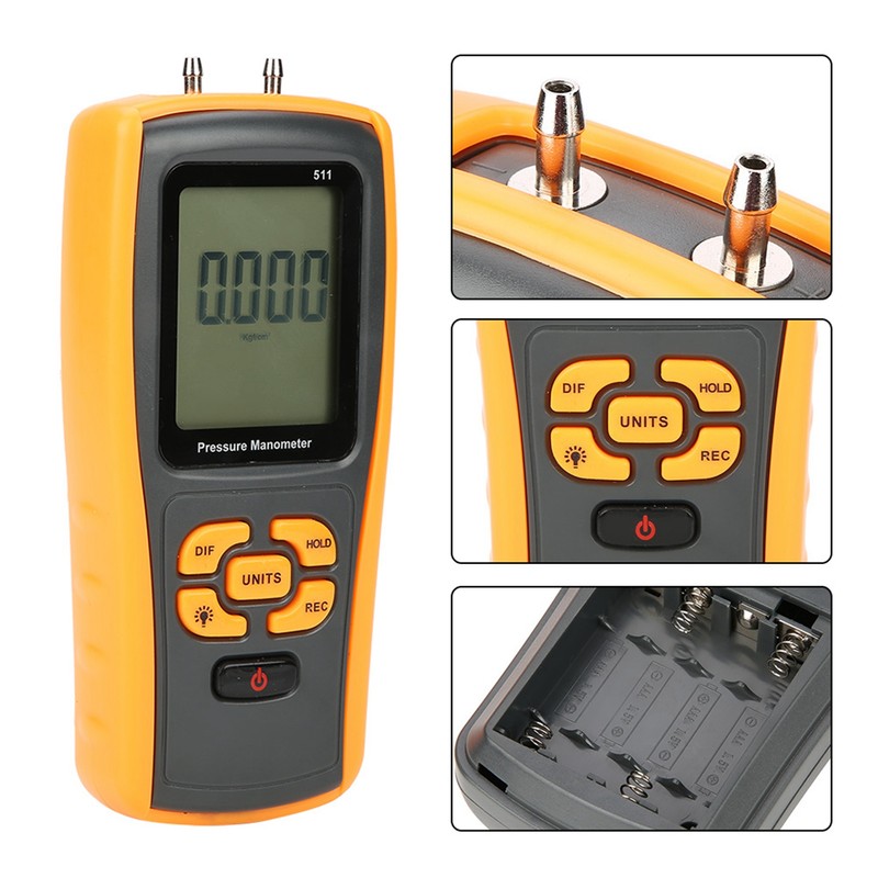 GM511 Digital ±10KPa USB Differential Pressure Meter Gauge Manometer Tester