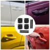 Alwodici 8pcs Car Door Handle Scratch Protectors Carbon Fiber Bumper