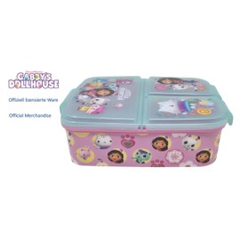 Theonoi Gabby's Dollhouse Children's Lunch Box/Sandwich Box Made of Plastic BPA Free - Great Gift for Children (Gabby's Dollhouse)