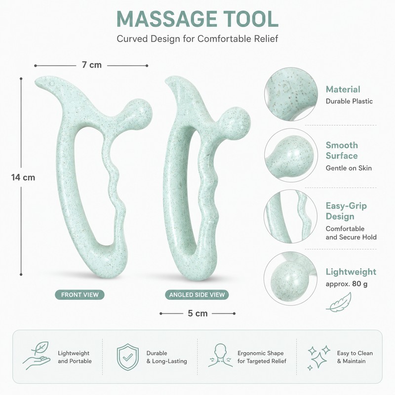 Handheld Acupressure Massage Tool for Relaxation – Big Head Plastic