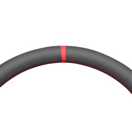 MEWANT Stitch On Custom Fit Steering Wheel Cover for Jeep Wrangler