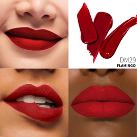 DE'MUMU Red Lipstick Matte for Women Superstay Long Lasting Lipstick Smudgeproof Liquid Lipsticks Cruelty Free Lip Makeup (DM29 Flamingo)