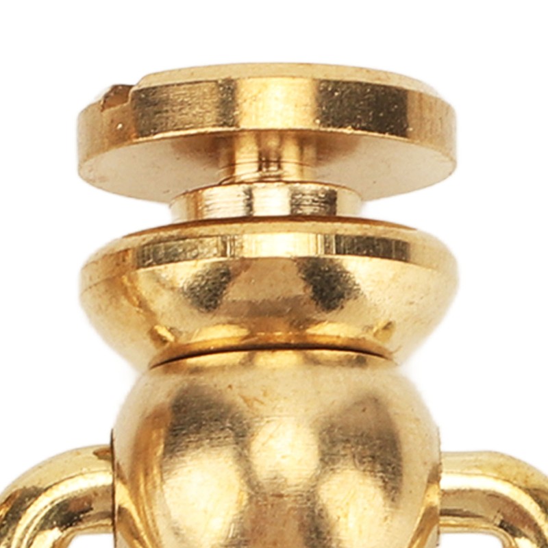 12 Sets D Ring Stud Screw Gold Brass Metal Plating