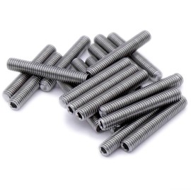 M2 (2mm x 8mm) Hex Socket Grub Screw (Cup Point) - Stainless Steel (A2) (Pack of 20)