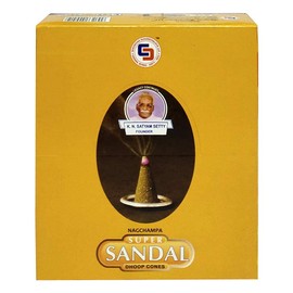 Super Sandal Incense Cones and Cone Burner Bundle - Satya Incense