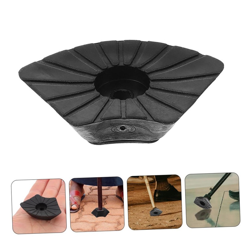 Kisangel 6 Pack Replacement Rubber Trek Cane Tips for Hiking