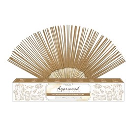 Organic-Natural-Non-Toxic-Agarwood-Incense-Sticks (86 Agarbatti Sticks) | 50 Minutes Long Lasting Burn for Positive Vibes, Relaxation, Aromatherapy, Air Purification, Meditation, Protection