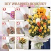 20 Sheets Flower Wrapping Paper - Waterproof Floral Bouquet Wrapping