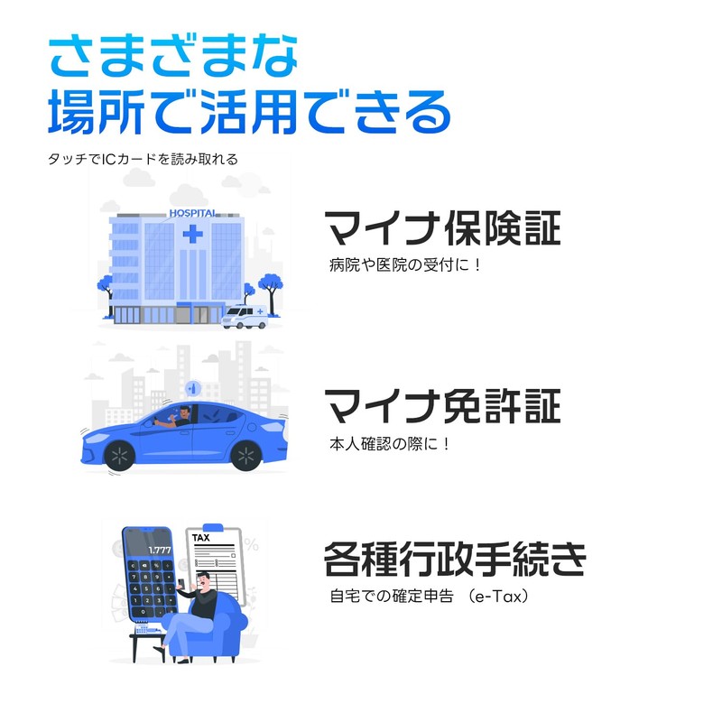 Reliable Japanese Company MSL FORCE 4-in-1 IC Card Reader Compatible