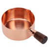 Sauce Pan Wooden Handle Rose Gold Stainless Steel Sauce Pot