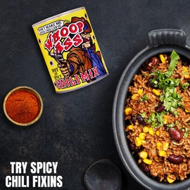WHOOP Chili Seasoning Mix Meal Kit - 6 Oz. - Premium Gourmet Hot Habanero Pepper Chili Mix Kit with Chili Beans – Just Add Ground Beef or Turkey!