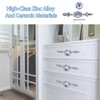 CHEOTIME 2Pcs Ceramic Handle, Simple Style Cabinet Handle Hand Painted