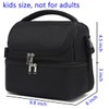 FlowFly Double Decker Cooler Insulated Lunch Bag Large Tote for