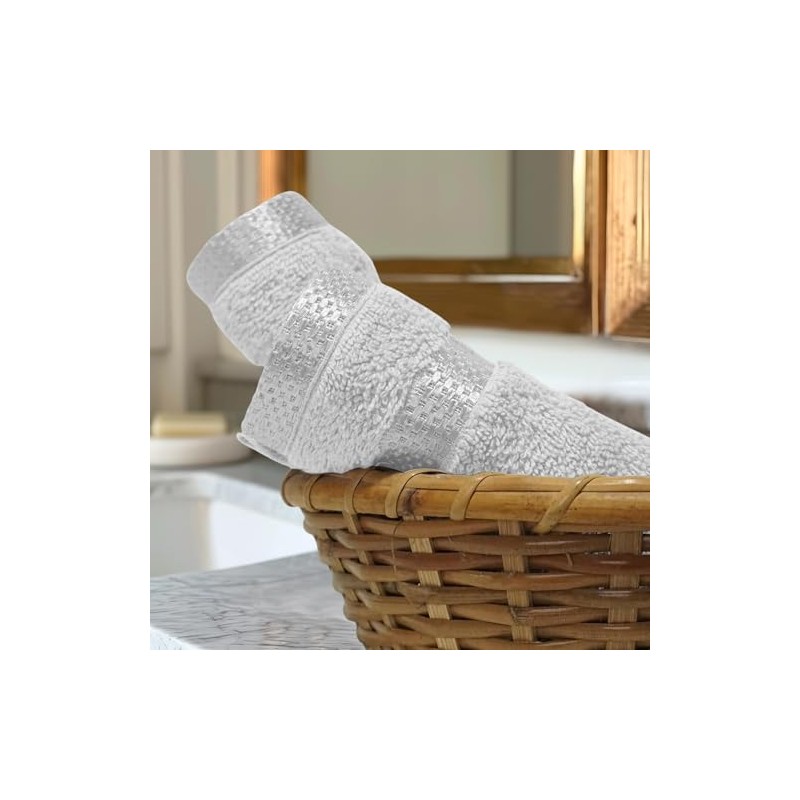 Casabella 12 Pack Flannel Face Cloth - 100% Cotton Face