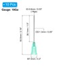 PATIKIL 18Ga x 1.5 Inch Dispensing Needle Tips, 10Pcs Stainless