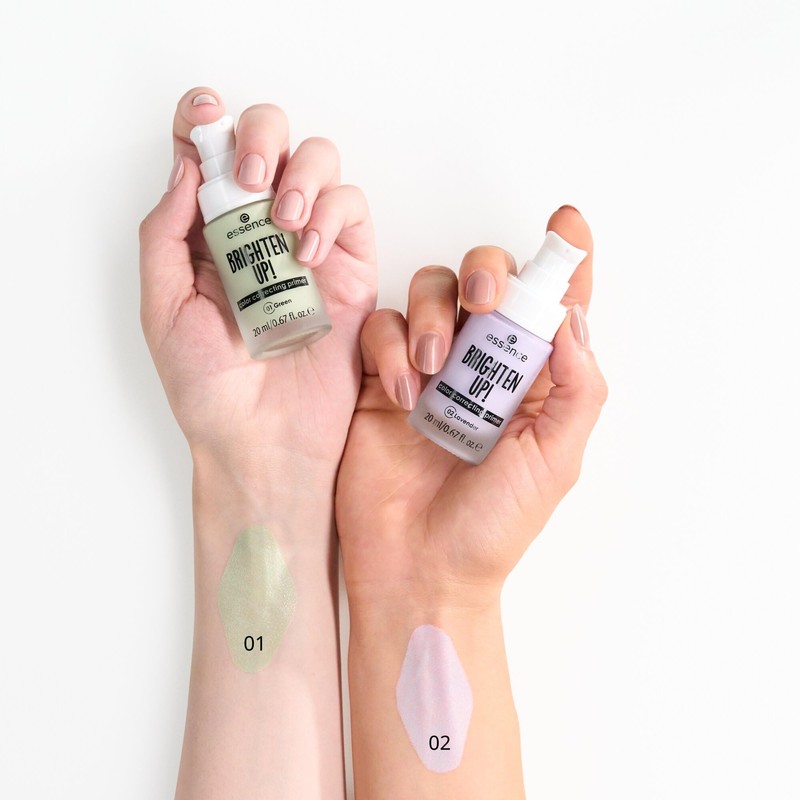 essence BRIGHTEN UP! Colour Correcting Primer, No. 02, Purple, Moisturising,