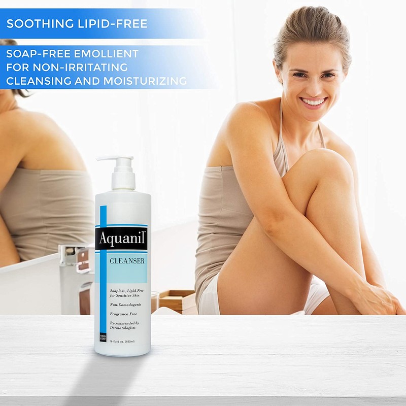 Aquanil Lotion A Gentle, Soapless Lipid-Free Cleanser - 16 fl