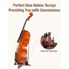 Musbeat Cello Stand with Bow Holder, Butterfly-Shape Floor Stand with