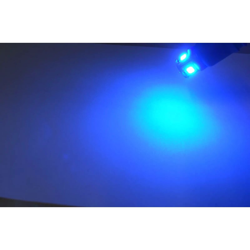 (8) EIGHT COOL BLUE 12V-LED WEDGE LAMPS /DIAL LIGHTS -BULBS