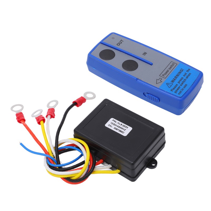 Wireless Winch Remote Control Kit 434MHZ Receiver 12V 24V Switch