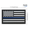 American Thin Blue Line Flag Patch USA Police Flags Tactical