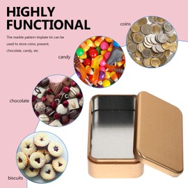 Cabilock 4pcs Small Portable Tea Tin Cans Boxes Canisters Empty Metal Storage Tin Jars for Tea Coffee Sugar Storage Loose Leaf Tea Tin Containers Golden