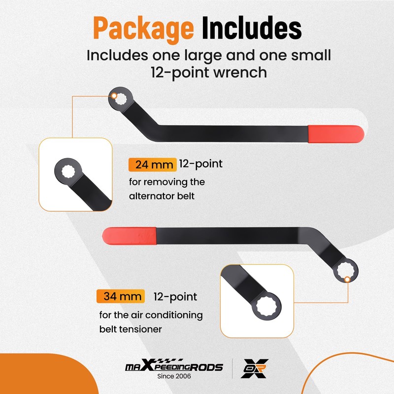 maXpeedingrods 116210 Serpentine Belt Wrench Tool Set for Mini Cooper
