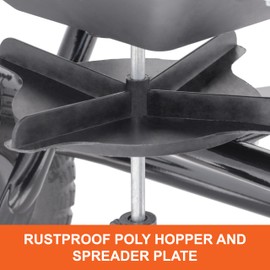 Agri-Fab 45-0531-AMZ 85lb Push Deluxe Broadcast Spreader for Seed,Fertilizer; Walk Behind with Easy to use Cable Control