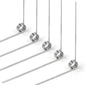 GUNGY Torsion Spring Stainless Steel Wire Diameter 0.3 mm Inner Diameter 2 mm Arm Length 20 mm 90° 4 Rounds Maximum Application Angle 52° Clockwise Size 0.3 x 2 x 20 mm