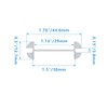 Semrien 24 Pcs 1-1/2 inch Rubber Grommet, White Wire Grommet