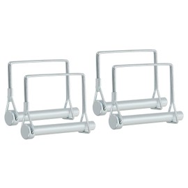 PATIKIL Trailer Coupler Pin 2/5x2x1.77"(D*L*IW), 6 Pcs Wire Lock Pin Square Shaft Locking Pins Safety PTO Hitch Pin for for Farm Trailer Tractor Truck Boat Towing (10x50x45mm)