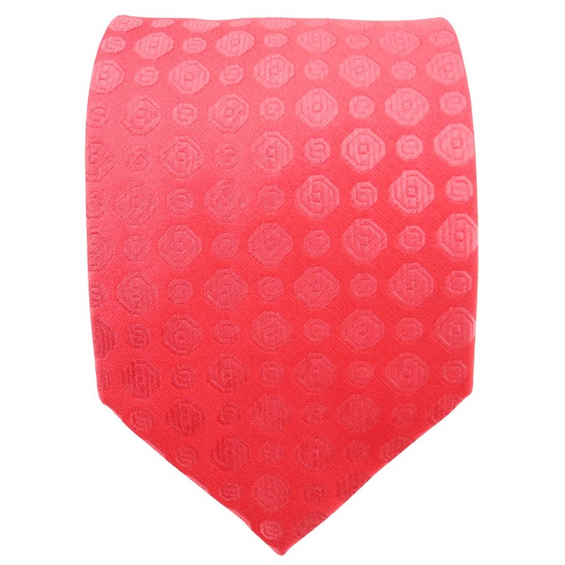 TigerTie Satin Silk Tie Red Rose Patterned - Tie Silk