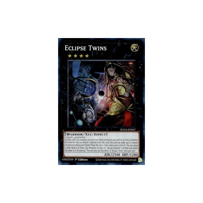 Eclipse Twins - SUDA-EN047 - Super Rare - 1st Edition