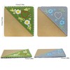 2Pcs Hand Embroidered Corner Bookmark, AIFUDA Felt Triangle Bookmarks, Felt