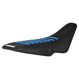 Suzuki 2006-2012 Suzuki LTR 450/ LTR450 seat cover  all BLACK w/ LIGHT BLUE rib #194