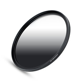 JJC 72mm Gradual Neutral Density Filter for Canon Sony Nikon Fuji Olympus Camera Lens Landscape Photography - Balanced Light