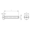Flat Head Screws DIN 85 A2 M 2.5 x 6
