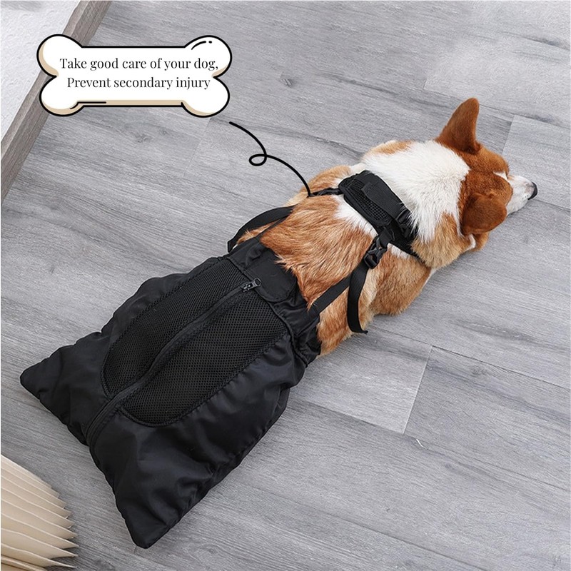 Dog Drag Bag for Paralyzed Rear Legs- Dog Wheelchair Alternative