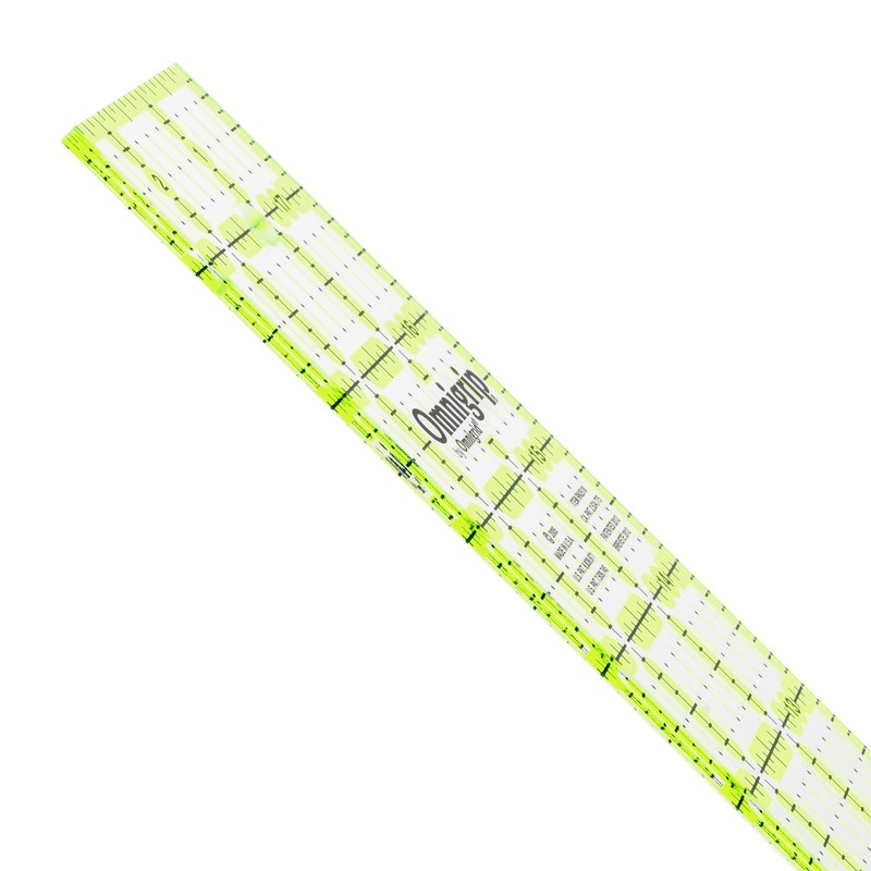 Omnigrip 6" x 24" Non-Slip Rectangle Quilting Ruler by Omnigrid,