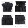 GMEDJVE Black Princess costume Girls dress for Kids Black Outfit