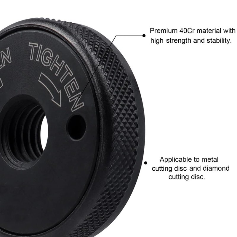 Bestgle M5/8-11 Thread Fast Locking Quick Release Flange Nut for